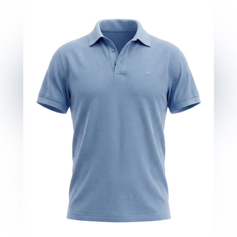VINEYARD VINES MENS POLO SHIRT LIGHT BLUE SIZE M